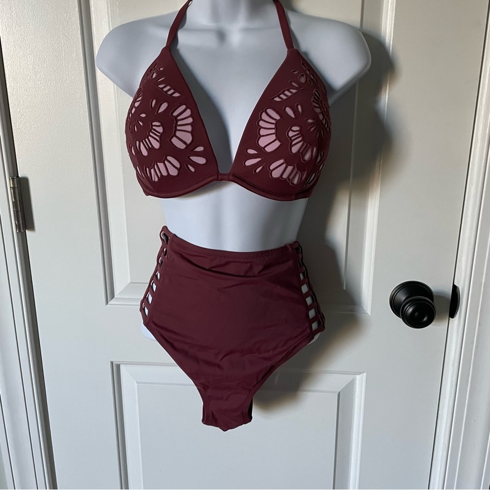 Underwire 36D high waisted bikini